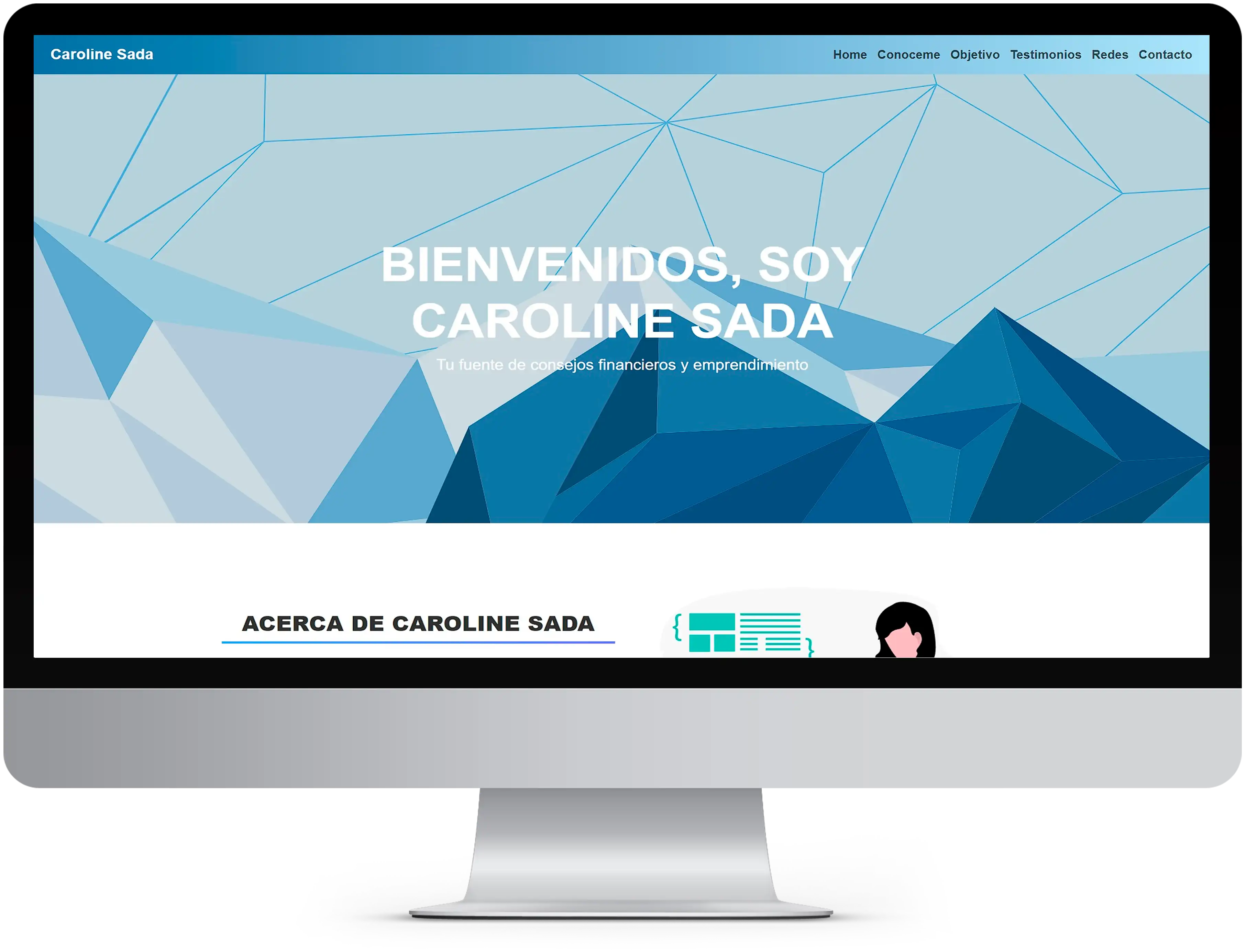 Landing Page - Caroline Sada